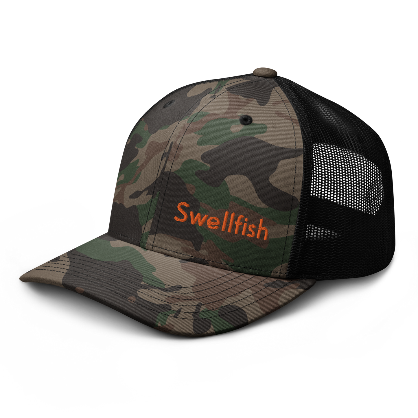 Camo Swellfish Trucker Hat