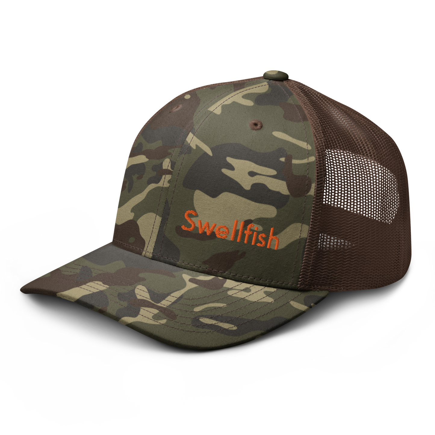 Camo Swellfish Trucker Hat