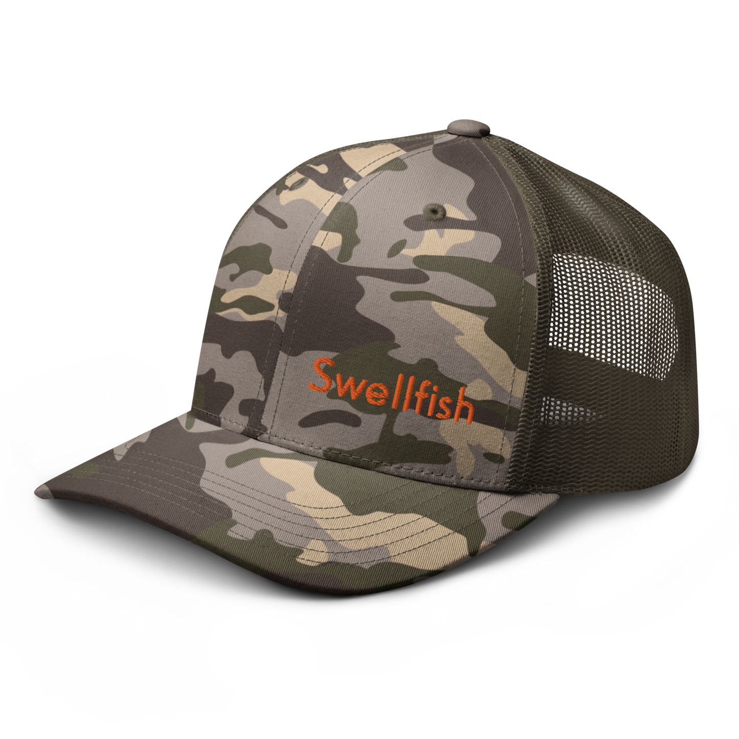 Camo Swellfish Trucker Hat