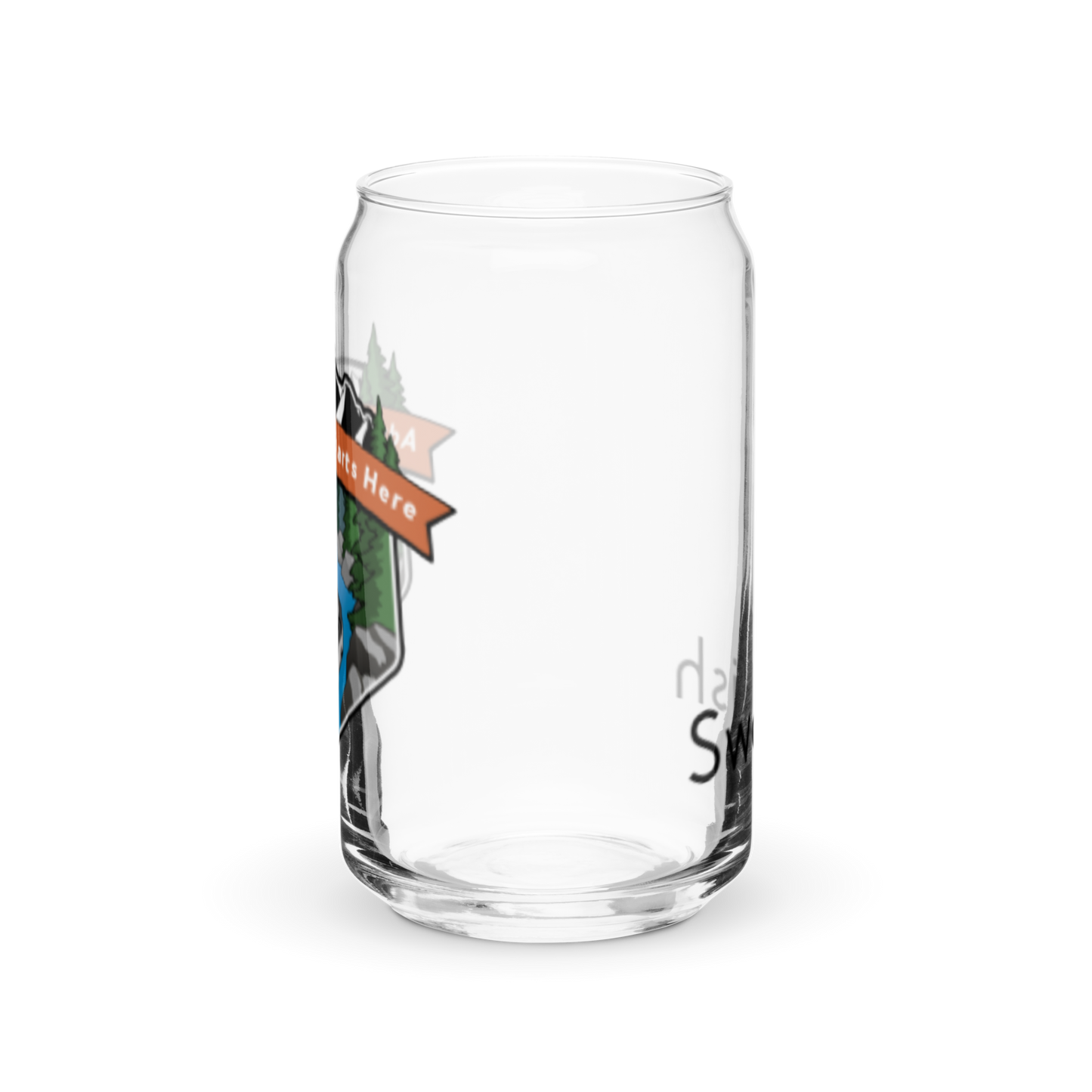 Your Adventure Starts Here Drinking Glass