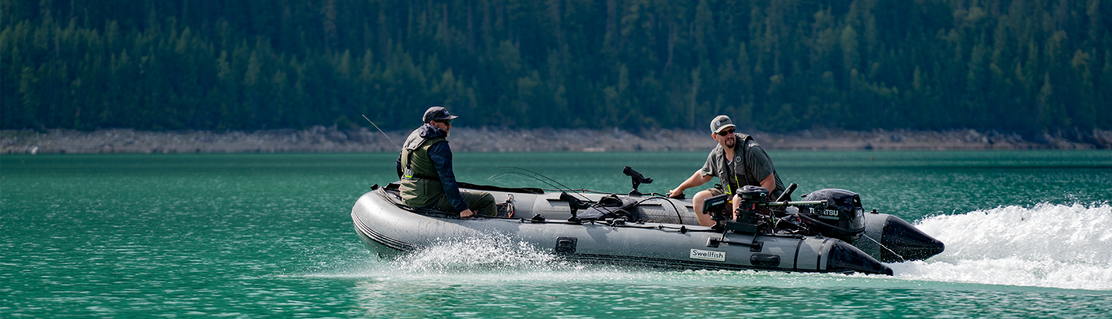 A foldable inflatable boat is perfect for any angler