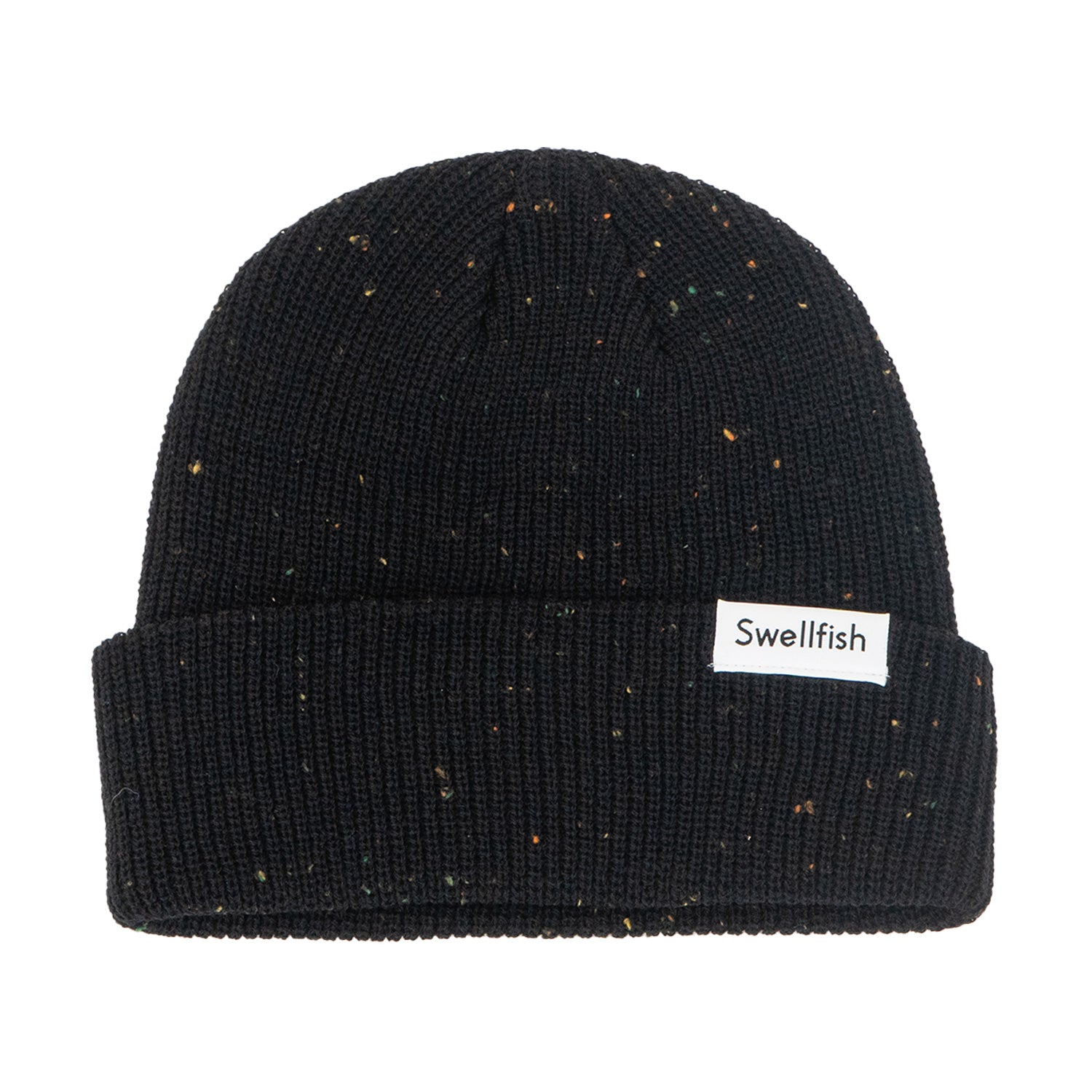 The Black Speckled Zissou Captains Beanie - Swellfish Outdoor Equipment Co.
