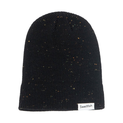 The Black Speckled Zissou Captains Beanie - Swellfish Outdoor Equipment Co.