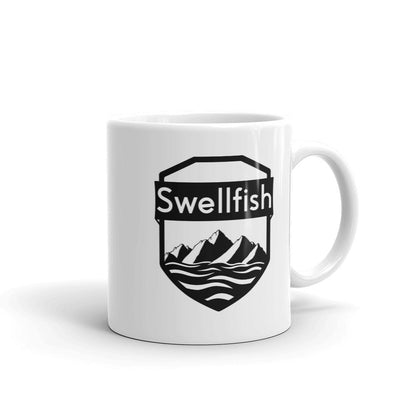 White Glossy Mug - Swellfish Outdoor Equipment Co.