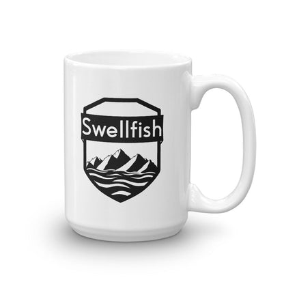 White Glossy Mug - Swellfish Outdoor Equipment Co.